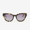 Shop J. McLaughlin Adeline Sunglasses Black/Yellow