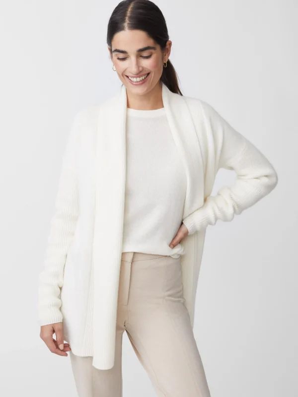 Cheap J. McLaughlin Agatha Cashmere Cardigan Ivory