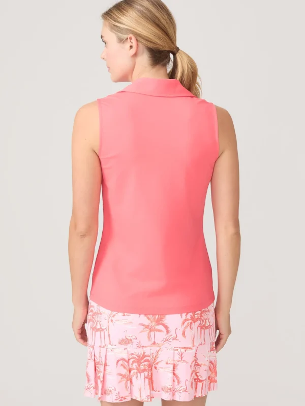 New J. McLaughlin Aida Sleeveless Top Coral