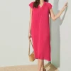 New J. McLaughlin Aisha Dress Carmine Rose