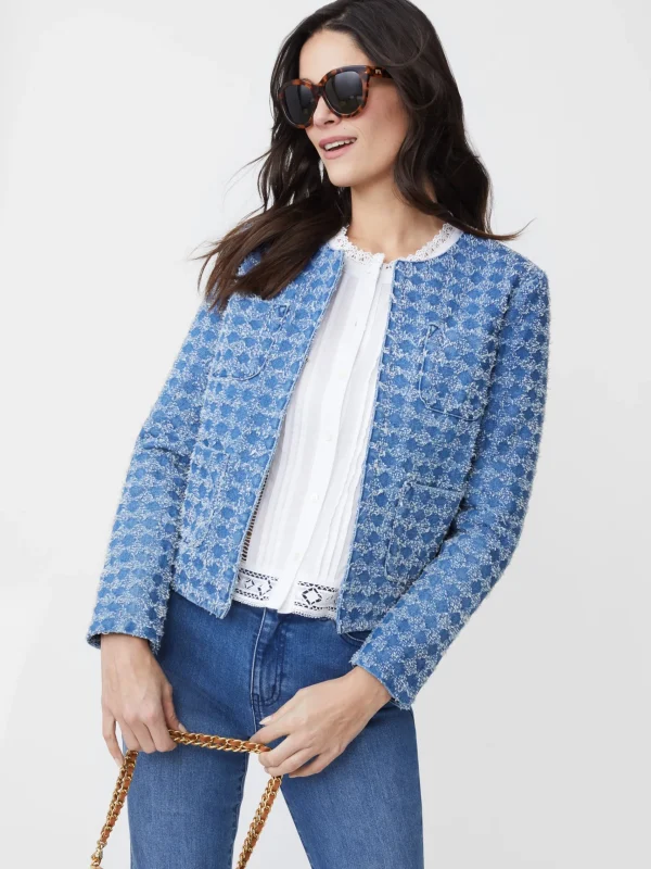 Best J. McLaughlin Amagansett Jacket Denim Blue