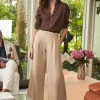 Cheap J. McLaughlin Amal Linen Blend Pants Light Tan