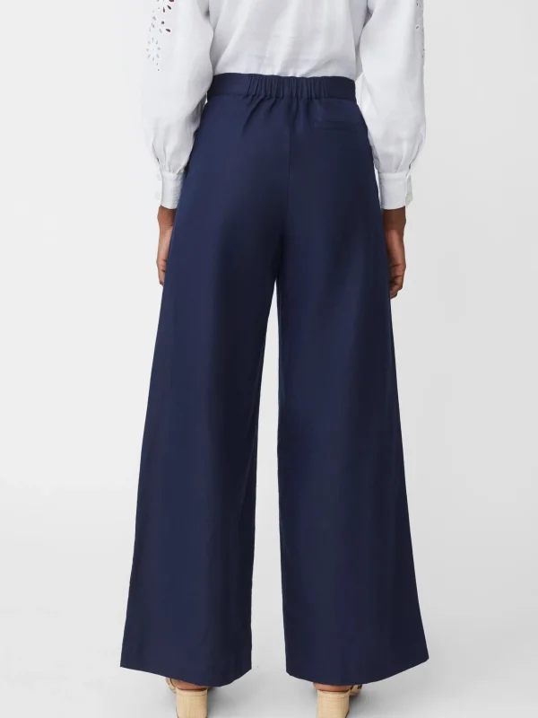 Cheap J. McLaughlin Amal Linen Blend Pants Navy