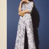 Flash Sale J. McLaughlin Amal Pants In Heron Toile White/Navy