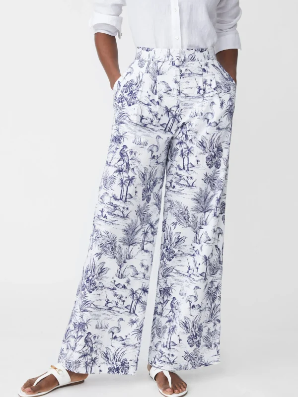 Flash Sale J. McLaughlin Amal Pants In Heron Toile White/Navy