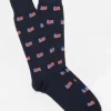 Store J. McLaughlin American Flag Socks Navy