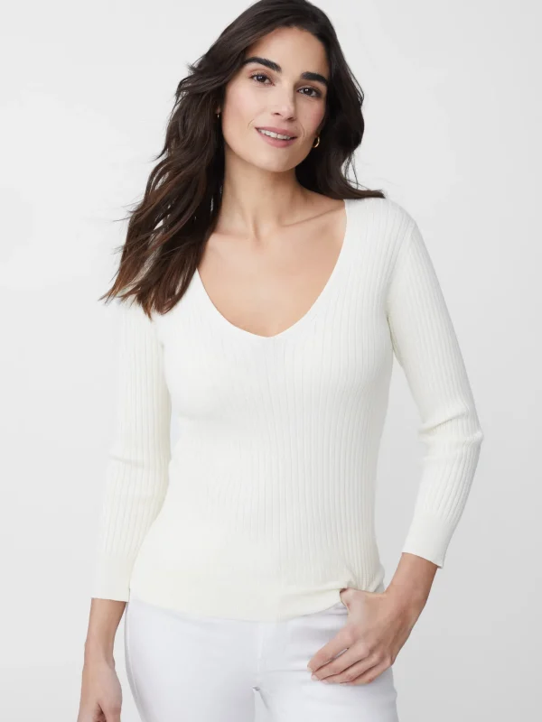 Fashion J. McLaughlin Anouk Sweater Egret White