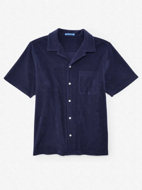 Store J. McLaughlin Anto Terrycloth Polo Navy