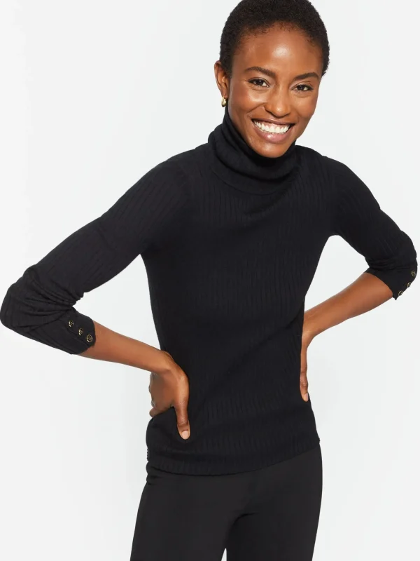 Clearance J. McLaughlin Arlette Turtleneck Black