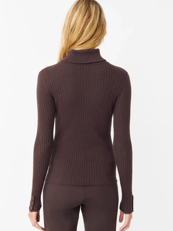 Fashion J. McLaughlin Arlette Turtleneck Brown