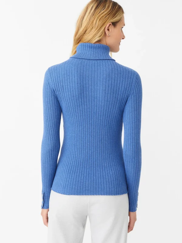 Best Sale J. McLaughlin Arlette Turtleneck Heather Chambray