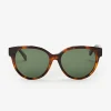 Sale J. McLaughlin Aveleen Sunglasses In Tortoise Green/Dark Brown