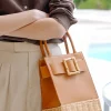 Outlet J. McLaughlin Avenue Wicker Handbag Brown/Natural