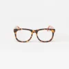 Store J. McLaughlin Barlett Readers In Tortoise Brown Leopard