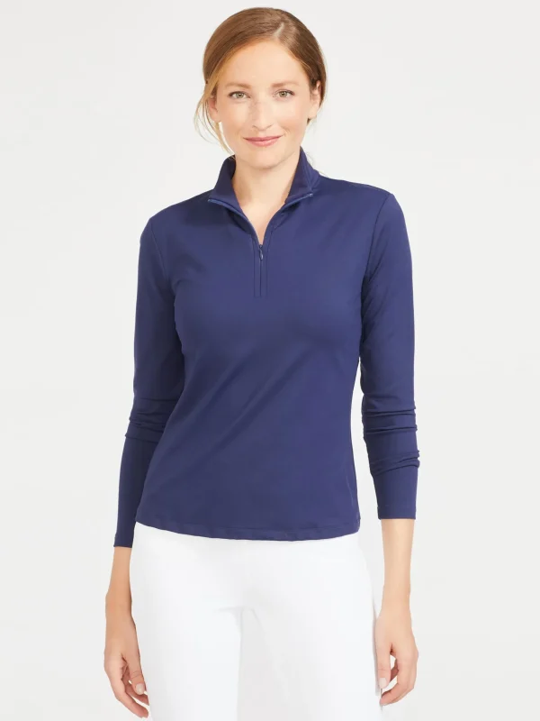 Discount J. McLaughlin Bedford Top Winter Navy