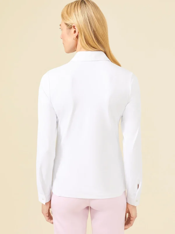 Shop J. McLaughlin Betty Shirt White