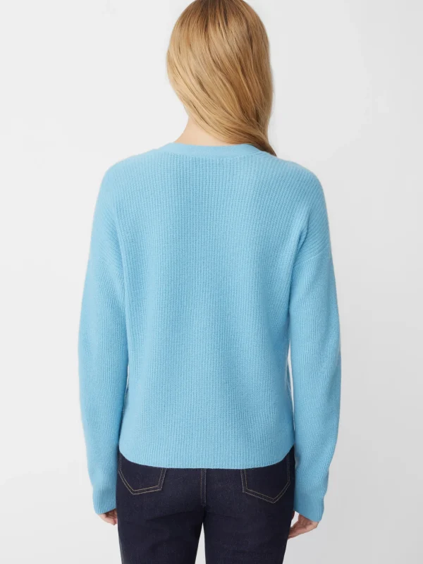 Hot J. McLaughlin Brigitta Cashmere Cardigan Glacier Aqua