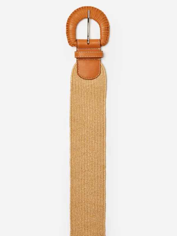 Hot J. McLaughlin Briony Raffia Belt Brown/Toasted Coconut