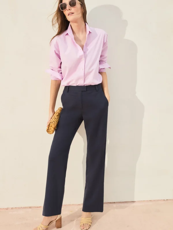 Best Sale J. McLaughlin Brock Cotton Twill Pants Navy