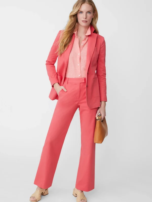 Shop J. McLaughlin Brock Cotton Twill Pants Rose