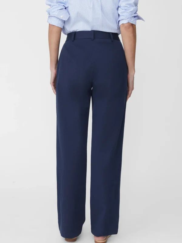 Best Sale J. McLaughlin Brock Cotton Twill Pants Navy