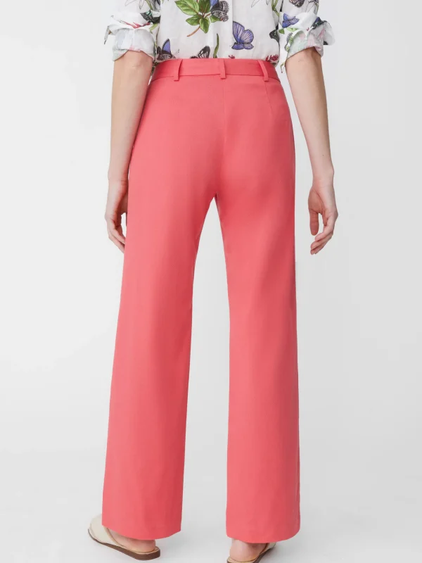 Shop J. McLaughlin Brock Cotton Twill Pants Rose