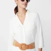 Outlet J. McLaughlin Brynn Lyford Jersey Shirt Off White