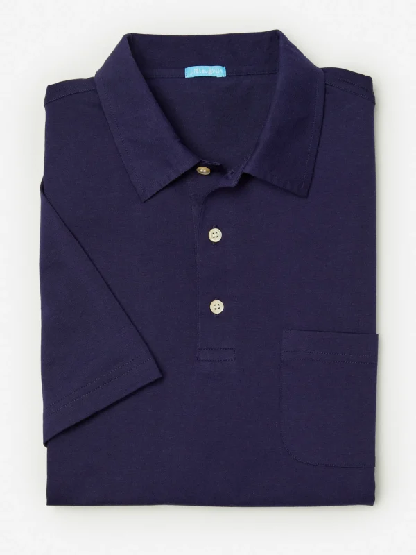 New J. McLaughlin Callahan Cotton Polo Navy