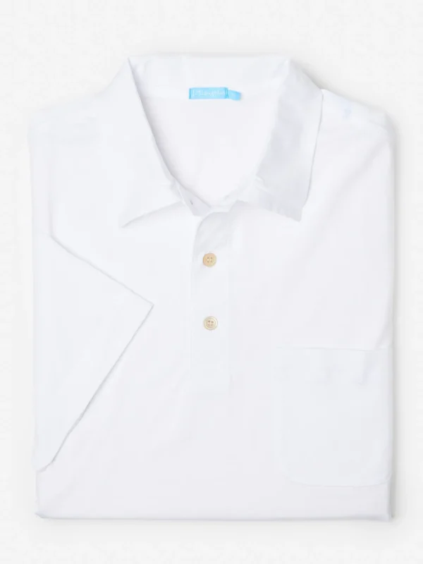 Cheap J. McLaughlin Callahan Cotton Polo white