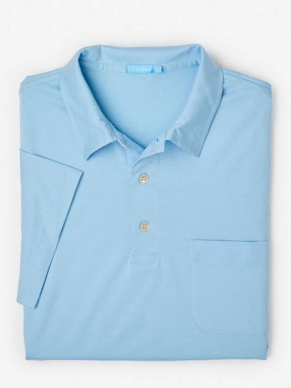 Cheap J. McLaughlin Callahan Cotton Polo Light Blue