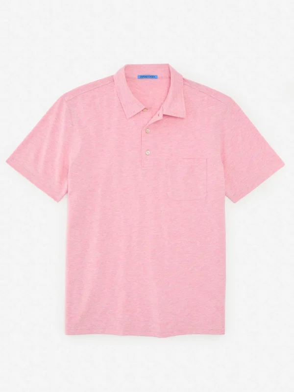 Hot J. McLaughlin Callahan Cotton Polo Heather Pink