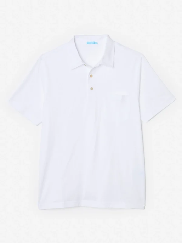 Cheap J. McLaughlin Callahan Cotton Polo white