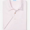 Hot J. McLaughlin Callahan Cotton Polo In Stripe White/Pink