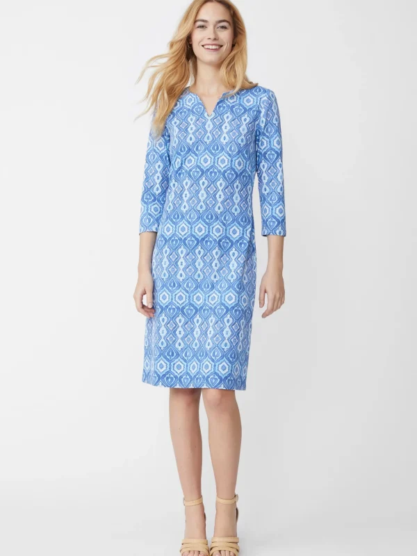 Best Sale J. McLaughlin Carly Dress In Lantern Pop Blue/Aqua