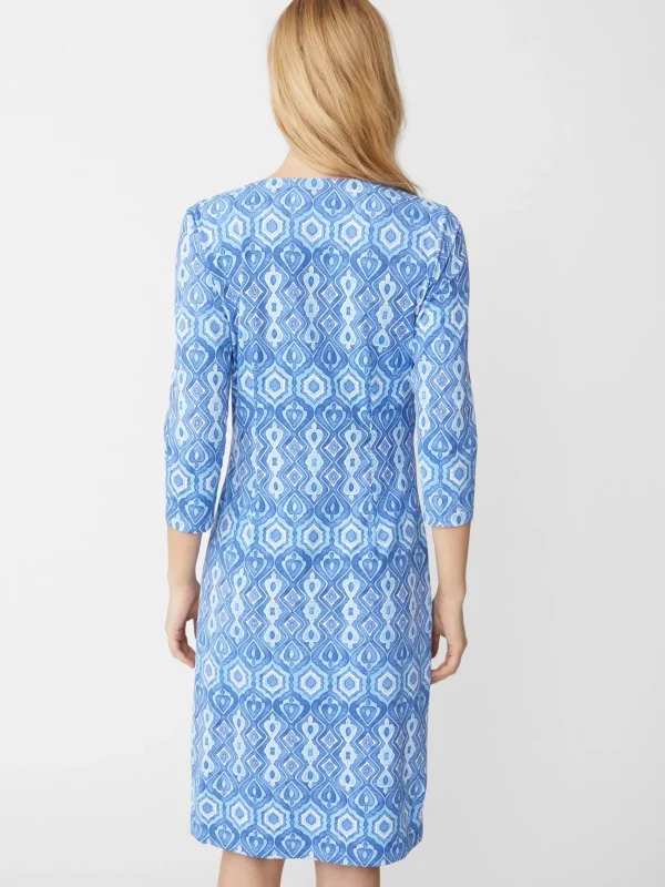 Best Sale J. McLaughlin Carly Dress In Lantern Pop Blue/Aqua