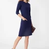 Online J. McLaughlin Catalyst Dress Winter Navy