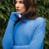 Online J. McLaughlin Clara Cashmere Turtleneck JMC Blue