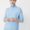 Best J. McLaughlin Clara Cashmere Turtleneck Light Blue