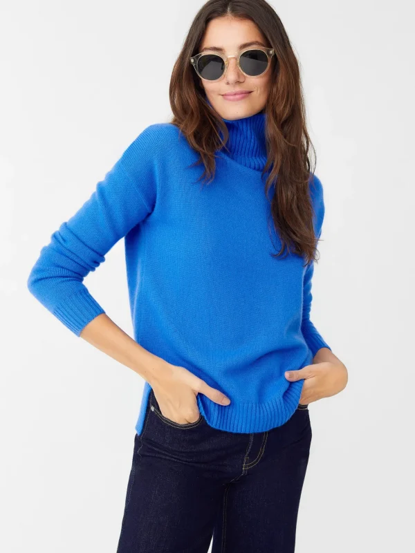 Online J. McLaughlin Clara Cashmere Turtleneck JMC Blue