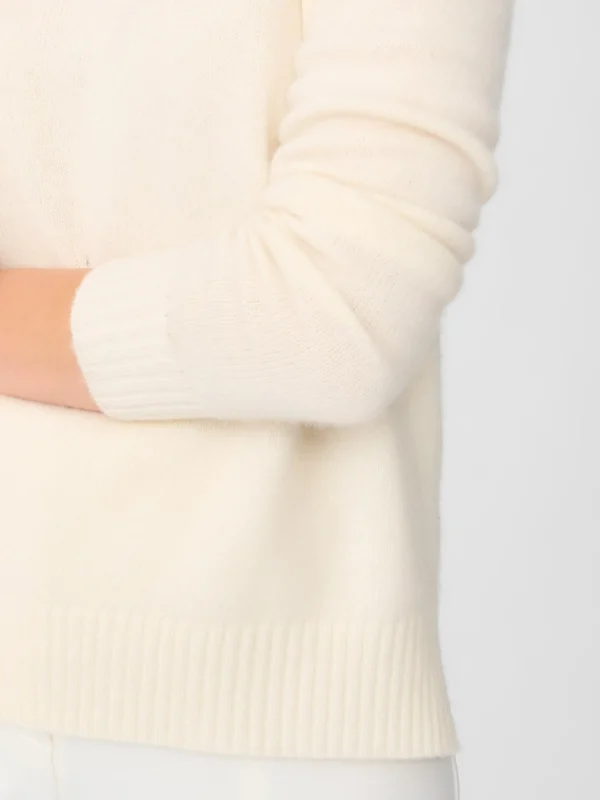 Cheap J. McLaughlin Clara Cashmere Turtleneck Ivory