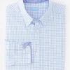 Cheap J. McLaughlin Collis Classic Fit Shirt In Check White/Blue