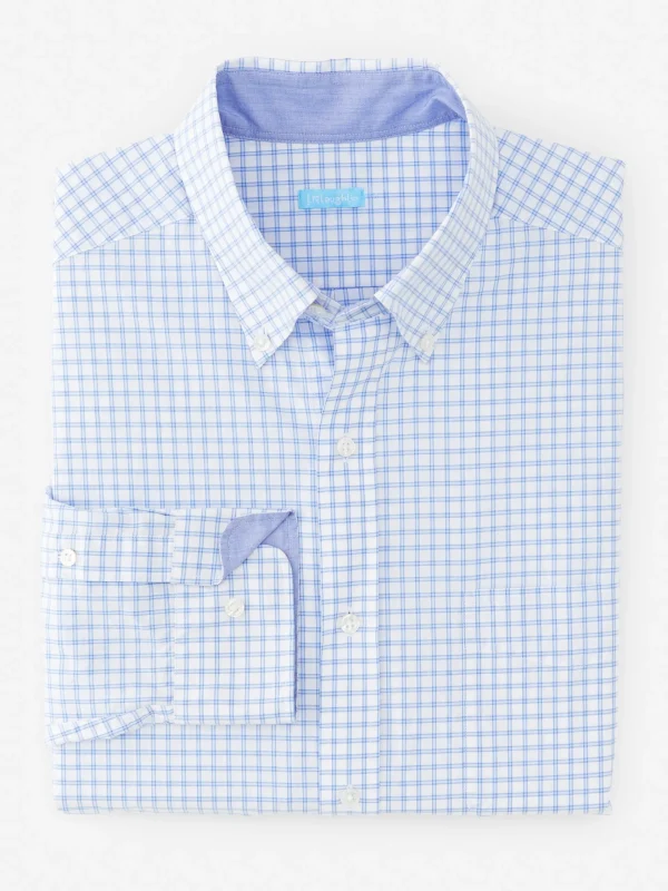 Cheap J. McLaughlin Collis Classic Fit Shirt In Check White/Blue