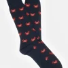 Shop J. McLaughlin Crab Socks Navy