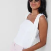 Discount J. McLaughlin Dorota Strapless Top White