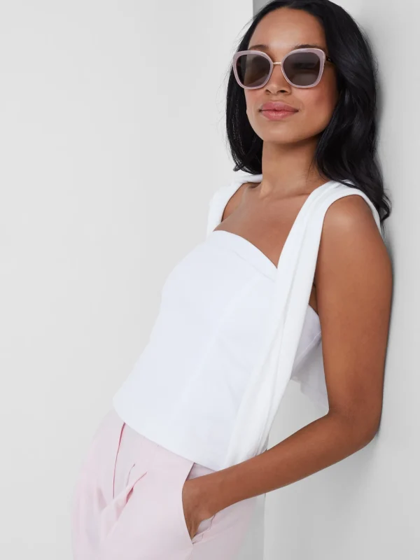 Discount J. McLaughlin Dorota Strapless Top White