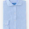 Sale J. McLaughlin Drummond Modern Fit Linen Shirt Light Denim Blue