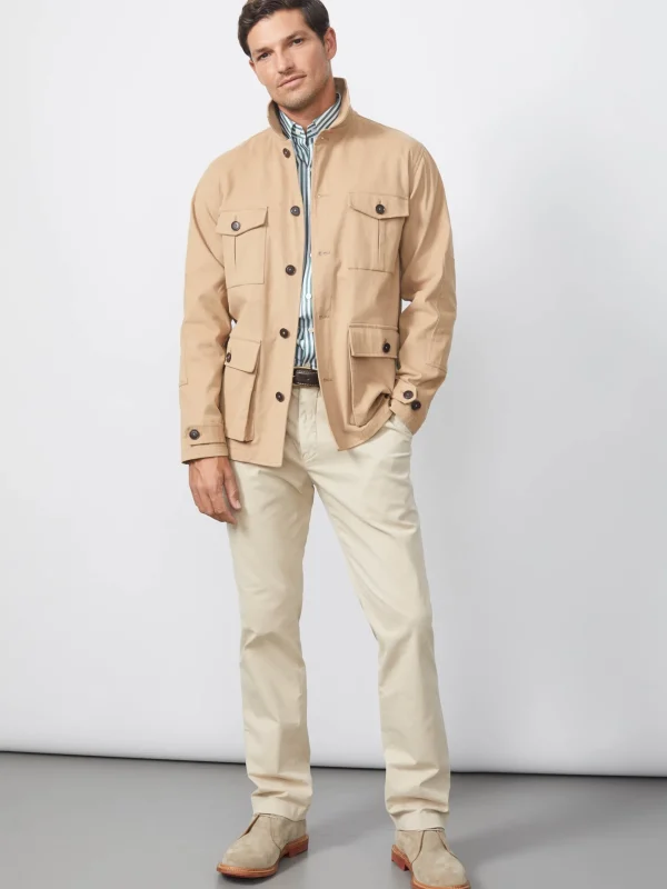 Best J. McLaughlin Duster Shirt Jacket Khaki