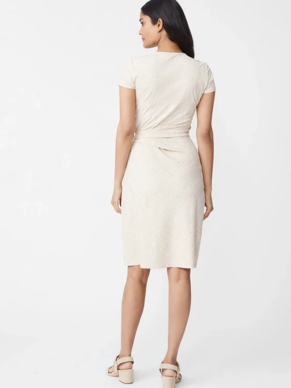 Outlet J. McLaughlin Elora Dress In Penscript Off White/Tan