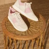 New J. McLaughlin Emerson Suede Sneakers Pink/Multi