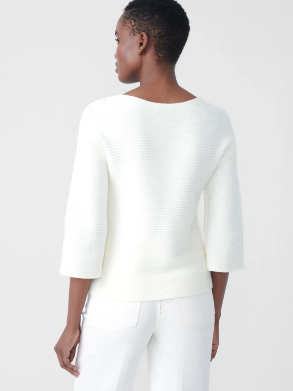 Sale J. McLaughlin Emmeline Sweater Egret White